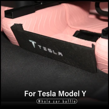 Heenvn 2021 M. Už Tesla Model Y Automobilių Reikmenys Juoda Kamieno Tiek Laikymo Pusėje Pertvara Automobilių Clapboard Interjero Aksesuaras ModelY
