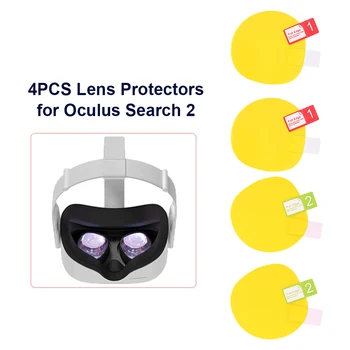 2 Poros/4pcs HD Objektyvas apsaugos Oculus Quest 2 1 S Rift VR Ausines Aksesuaras Raštas Padengti DR Kameros Priedų
