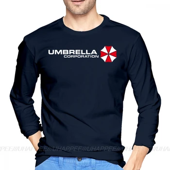 Punk Umbrella Korporacijos Marškinėlius Vyrų Naujųjų Metų Dovana Vyrams, ilgomis Rankovėmis Rudenį Užsakymą Didelis Dydis Pagal Marškinius