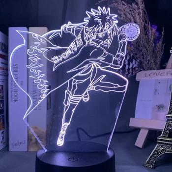 3D Japonų Anime Pav LED Naktiniai Nakties Šviesa Jutiklinis Nuotolinio Valdymo Apšvietimo Darbalaukio Vaikams Gyvenimo Kambario, Miegamasis Apdaila