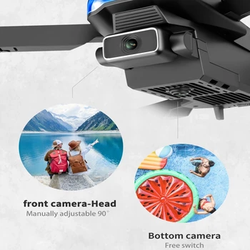 2021 Naujas S89 Pro Drone 4k HD Dual Camera Vaizdo Nustatymo 1080P WiFi Fpv Dron Aukštis Išsaugojimo Rc Quadcopter VS V4 Drone