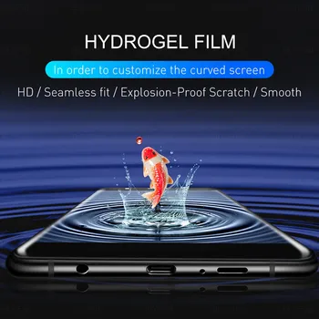 200D Visą Lenktas Hidrogelio Plėvelės Samsung Galaxy S21 Ultra 5G S20 FE S10 S8 S9 Plus Pastaba 20 10 Lite Screen Protector, Ne Stiklas
