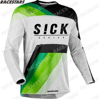 SERGA Motokroso DH Dviratį Kalnų Marškinėliai Enduro MTB Megztiniai Dviračių Džersis Dviračių Dėvėti Maillot Ciclismo Hombre Camiseta Pakalnę