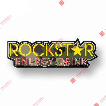 Meno Modelio Rockstar Energy Drink Logotipą, Etiketes ir Lipdukus, Motociklų Vandeniui Automobilio Langas PVC Lipdukas
