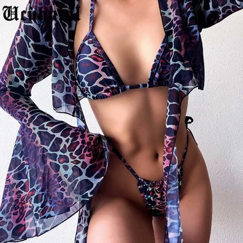 Seksualus Leopard Bikini Maudymosi Kostiumėliai Maudymosi Kostiumėlį Moteris 2021 Naujas Nėrinių Bikinis Nustatyti Maudymosi Kostiumą Moterų Paplūdimio Biquini Dviejų Dalių Kostiumas #G3
