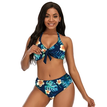 2021 Naujas Plus Size 8XL Bikini maudymosi Kostiumėliai Moterims, maudymosi kostiumėlį Push Up Moterų maudymosi Kostiumėliai Atskirų Seksualus Bikini Biquini