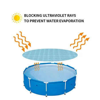 Saulės Brezentu Baseinas Nepraleidžia UV Apsauga Dangtis PE Burbulas Izoliacinės Plėvelės Dulkėms Anti-UV Padengti Dropshipping