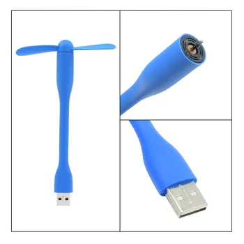 Nešiojamų 6 Spalvų Mini Aušinimo USB Fan Micro USB 2.0 Gerbėjai Lankstus Vasaros Įtaisą Aukštos Kokybės Tablet Galios Banko Nešiojamieji kompiuteriai