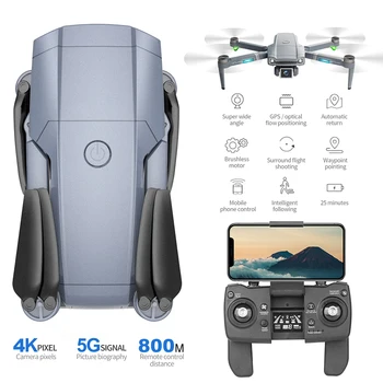 RC DRON S179 tolimojo Drone su Kamera 4K Hd GPS Profesinės 5G WiFi FPV Brushless Sulankstomas Quadcopter PK SG907 SG108