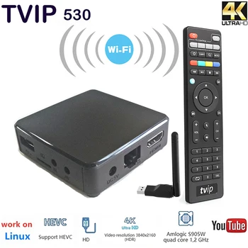 Originalus TVIP 605 Android+Linux dual sistema TVIP525 530 wifi streaming media player, smart tv box S-Box 5G Dual WiFi 4K IP TV BOX