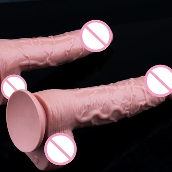 Nuotolinio Valdymo Veržlus Dildo Moterų Realistiškas Penis Vibratoriai Lesbiečių Sekso Žaislas Mašina Silikono Big Dick Moterų Masturbacija