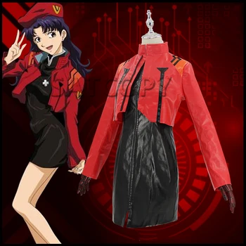 Evangelion Anime Cosplay Misato Katsuragi Cosplay Kostiumai Dress Kailis Uniformas Helovinas Kostiumas Moterims