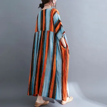 Trumpas rankovės medvilnės derliaus juostele suknelės moterims atsitiktinis palaidų ilgai moteris, vasaros suknelė elegantiškas drabužius 2021