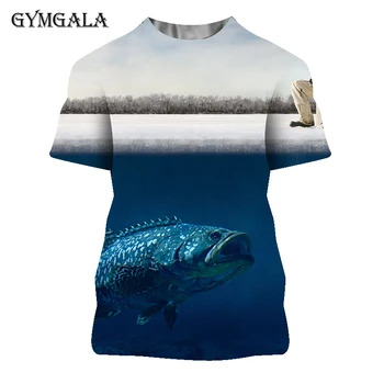 2021 Karšto naujas vyrų laisvalaikio 3d spausdinimo marškinėliai, juokingi žuvis spausdinti vyrų ir moterų marškinėlius Hip-hop T-shirt Harajuku print t-shirt viršų
