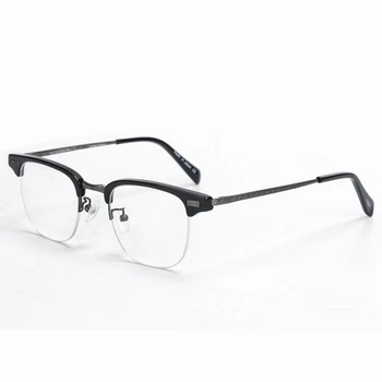 Tik siūlome Derliaus Kokybės Ultralight lydinio halfrim akinių rėmeliai OV1172T ovalo formos akiniai moterų, vyrų stiliaus parduoti nemokama laivas
