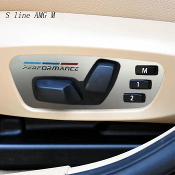 Automobilių Interjero Aksesuarų Anglies Pluošto Pertvarkyti Lipdukai BMW X1 E84 Sėdynės Reguliavimo Mygtukų Skydelio Apima Apdaila Rėmo Apdaila