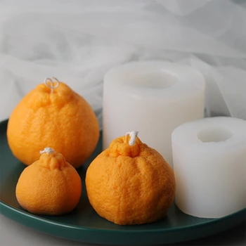 Apelsinų Vaisiai Žvakė Silikono Formos Vaisių Formos Putėsius Kepimo Formų skirti žvakė mak