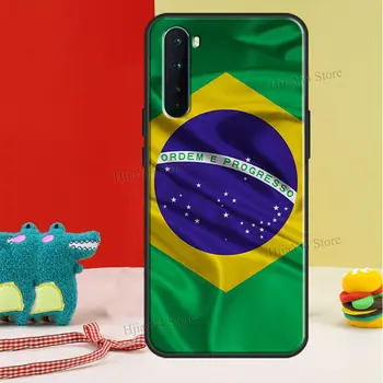 Brazilijos Vėliava Telefono Dangtelis KOLEGA Realme 8 Pro C3 C21 GT 6 7 Pro Atveju OnePlus 9 Pro 8 8T 7T Nord