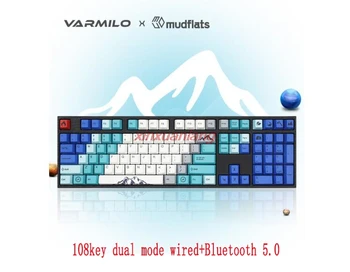 Varmilo VD108M Susitikime 108key dvitinklis režimas laidinio+Bluetooth 5.0 PBT keycap office gamesmechanical klaviatūra,NCherry MX Jungikliai