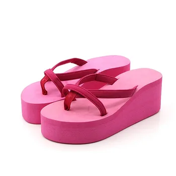 2021 M. Vasarą Moterys Pleištai Sandalai Atsitiktinis Įrašas Kojų Fifo Ponios Kokybės Platforma Šlepetė Paplūdimio Šlepetės Šviesos Shoes
