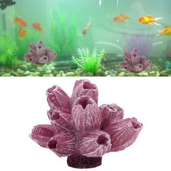 1PC Karšto Akvariumas Mini Dirbtinės Dervos Coral Tree po vandeniu Ornamentu Žuvų Bakas Dekoras