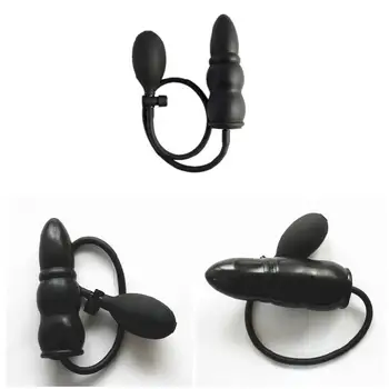 Unisex Pripučiami Butt Plug Prietaiso Dildo Suaugusiųjų Žaidimas Oro Siurblys Sekso Masturbator Žaislai Vandeniui Skatinti Plug Sekso Produktai