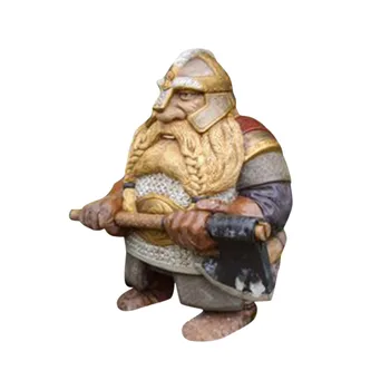 Kieme Dervos Gnome Paveikslas, Skulptūra Viking Skandinavų Nykštukas Lauko Sodo Statula Dekoravimas Ornamentais Micro Kraštovaizdžio Amatai