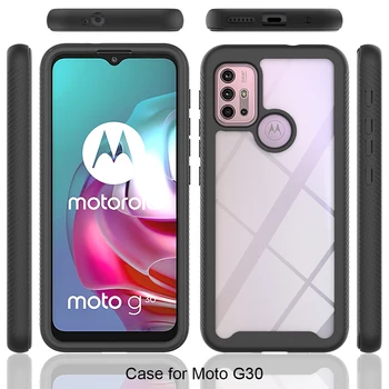 Moto G30 Atveju,Moto G Galia Žaisti Stylus 2021 Sunkiųjų atsparus smūgiams Bamperis Aišku, TPU Padengti Telefono Atvejų, Motorola Moto G10 G30