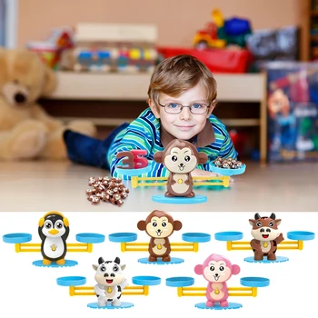 Montessori Matematikos Rungtynės Žaidimo Balansas Masto Skaičiavimo Kūdikio Žaislai Vaikų Darželį, Švietimo Numeris Įdomus Vaikams Dovanų Mokymosi