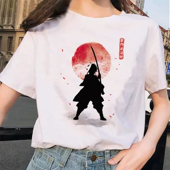 Demon Slayer Marškinėliai Moterims Grafinis Streetwear Marškinėlius Kimetsu Nr. Yaiba Drabužius Japonijos Moterų Anime T-shirt Viršuje Tees