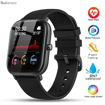 P8 Smart Watch Vyrai Moterys jutiklinių IP67 atsparus Vandeniui Fitness Tracker Sporto Širdies ritmo Monitorius Smartwatch už Amazfit Gts Xiaomi
