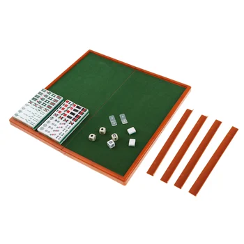 Mini Mahjong Nustatyti Įvairių spalvų Nešiojamų Derliaus Mahjong Retas Kinijos Žaislų Šeimos