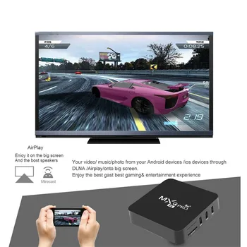 5G 4K Tinklo Grotuvas (Set-Top Box Namų Nuotolinio Valdymo pultą Smart Media Player Android TV Box RK3229-5G Versija