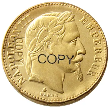Prancūzija 20 Prancūzija 1868B Auksą, Sidabrą, Kopijuoti Dekoratyvinis Monetos