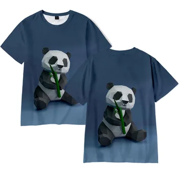 Naujos Panda 3D Print T-Shirts Mielas Gyvūnų Streetwear Vyrai Moterys Mados Negabaritinių Marškinėliai Harajuku Vaikai Tees Viršūnes Berniukas Mergina Drabužių
