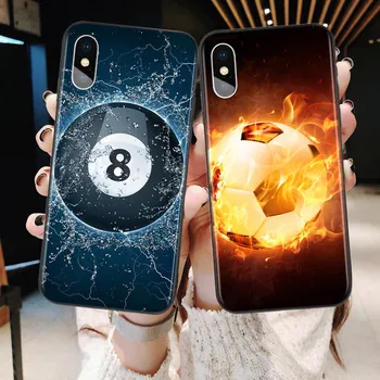 Futbolo, Beisbolo, ledo Ritulio Silikoninis Dangtelis Apple IPhone 12 Mini Pro 11 XS MAX XR X 8 7 6S 6 Plius 5S SE Telefono dėklas