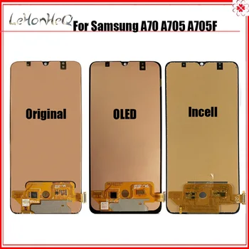 Aukštos Kokybės Samsung Galaxy A70 Ekranas A70 A705 A705F SM-A705F LCD Ekranas Jutiklinis Ekranas skaitmeninis keitiklis Surinkimo Samsung A70