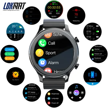 LOKMAT LAIKO Smart Watch Vyrų Bluetooth Širdies ritmo Monitoringo Sporto Skambučių Priminimas Fitness Tracker Sporto Smartwarch, Skirtų 