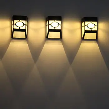Retro Saulės Sienos Šviesos Sodo Dekoro Siena Lempos, Didelio Ryškumo LED Vandeniui Srityje Šviesos Lauko Koridorius, Kiemas, Lempos