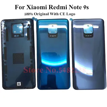 Originalus Stiklas Baterijos Dangtelis Xiaomi Redmi Pastaba 9s Atveju, Galiniai Atgal Būsto duris, Mobiliojo telefono Atveju Galinio Dangtelio Note9S