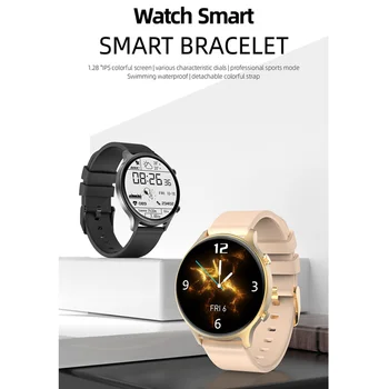 Smartwatch DK18 Užsakymą Tapetai Smart Žiūrėti 1.28 colių Full Touch Screen Orų Prognozė Whatsapp Pranešimo, 