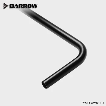 Barrow TB14-490 TSWB-14 VNT vandens aušinimo kaip 14mm dvigubai 90 prebending juoda metallic -padengta vario vamzdis, Vandens Aušinimo Sistema