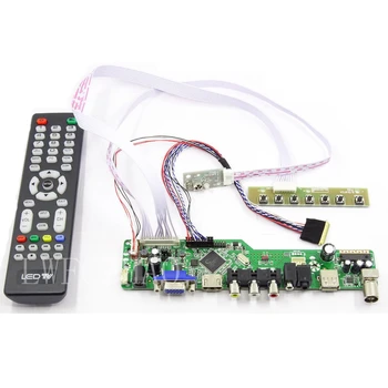 Naujas TV56 Rinkinys N140B6 N140B6-L02 N140B6-L06 N140B6-L08 TV+HDMI+VGA+AV+USB LCD LED ekrano Valdiklio plokštės Tvarkyklės