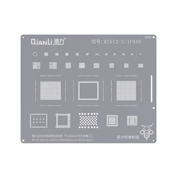 Qianli BGA Trafaretas iPad Oro 2020 M /Pro/Mini 4/2 3 4 5 6/A9/A10X/A12/A12X Square 