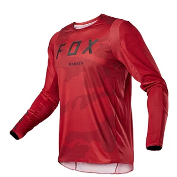 Motokroso raudona marškinėliai mtb kalnų dviračių džersis FXR kalnų dviračių dh maillot ciclismo hombre jersey greitai-džiovinimo Martin Fox