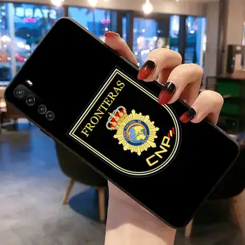 Ispanijos Nacionalinės Policijos logotipą Telefoną Atveju Huawei P20 30 P40 lite E Pro Mate 30 20 Pro P Smart 2020 