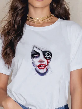Y2K Tamsiai Kultūros Egirl Moterų Tshirts Grafinis Streetwear Vasaros 2020 Metų Mados Viršūnės Gotikos Paltai Harajuku Aukštos Markės Negabaritinių Viršų