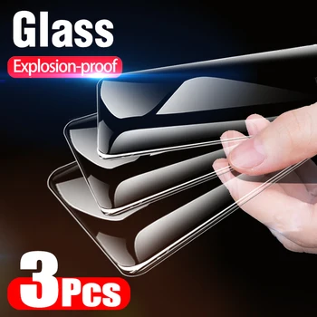 3Pcs Screen Protector apsauginė stiklo Plėvelė samsung A72 A52 A42 A31 A32 A21 A21s A12 A11 A02 A02s A01 Padengti Grūdinto Stiklo