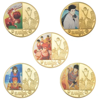Karšto SLAM DUNK Auksą, Sidabrą, Monetas, Monetų Kolekcionieriams Dovanų Dėžutėje Japonijos Iššūkis Monetų Rinkinys Medalis originali Dovana Vyrui