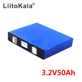 LiitoKala 3.2 v 50Ah lifepo4 ląstelių 3.2 v lifepo4 ličio baterijų elektrinių dviračių baterijos, saulės energijos sistema